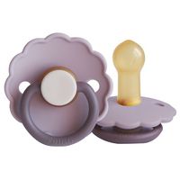 FRIGG Pacifier 100% Natural Latex Daisy Size 2 - Lavender